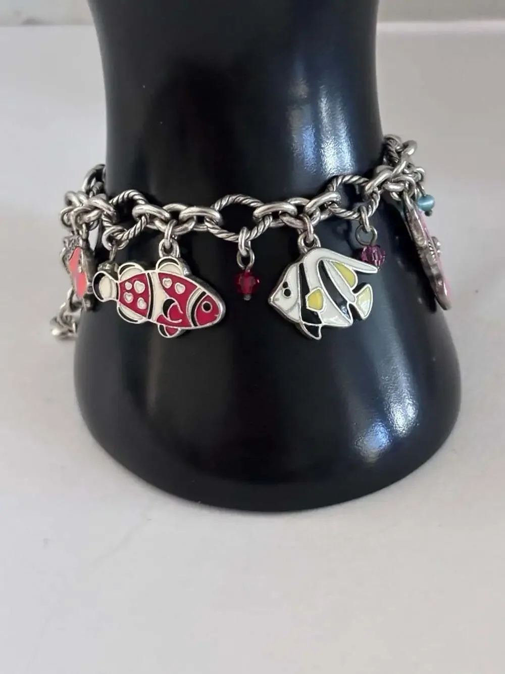 Brighton Charm Bracelet Tropical Enamel Fish & Hearts Sea Love 7